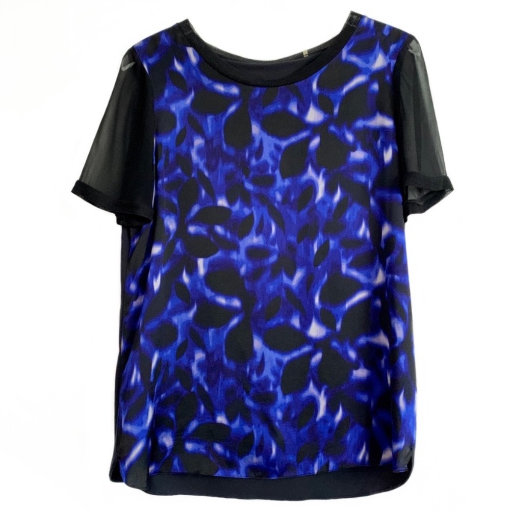 Elie Tahari | 100% Silk Modal Watercolor Blouse